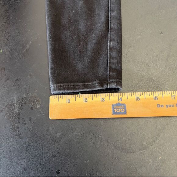 Abercrombie and Fitch High Rise Super Skinny Ankle Distressed Black Jeans 0687 - Picture 14 of 14